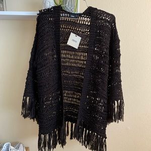 NWT ASOS Fringe Cardigan/Coverup